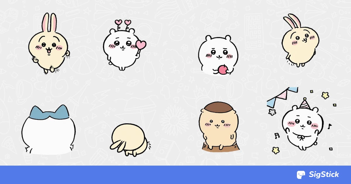 Small Cute Chiikawa 3 (吉伊卡哇) @kal_pc - Download Stickers from