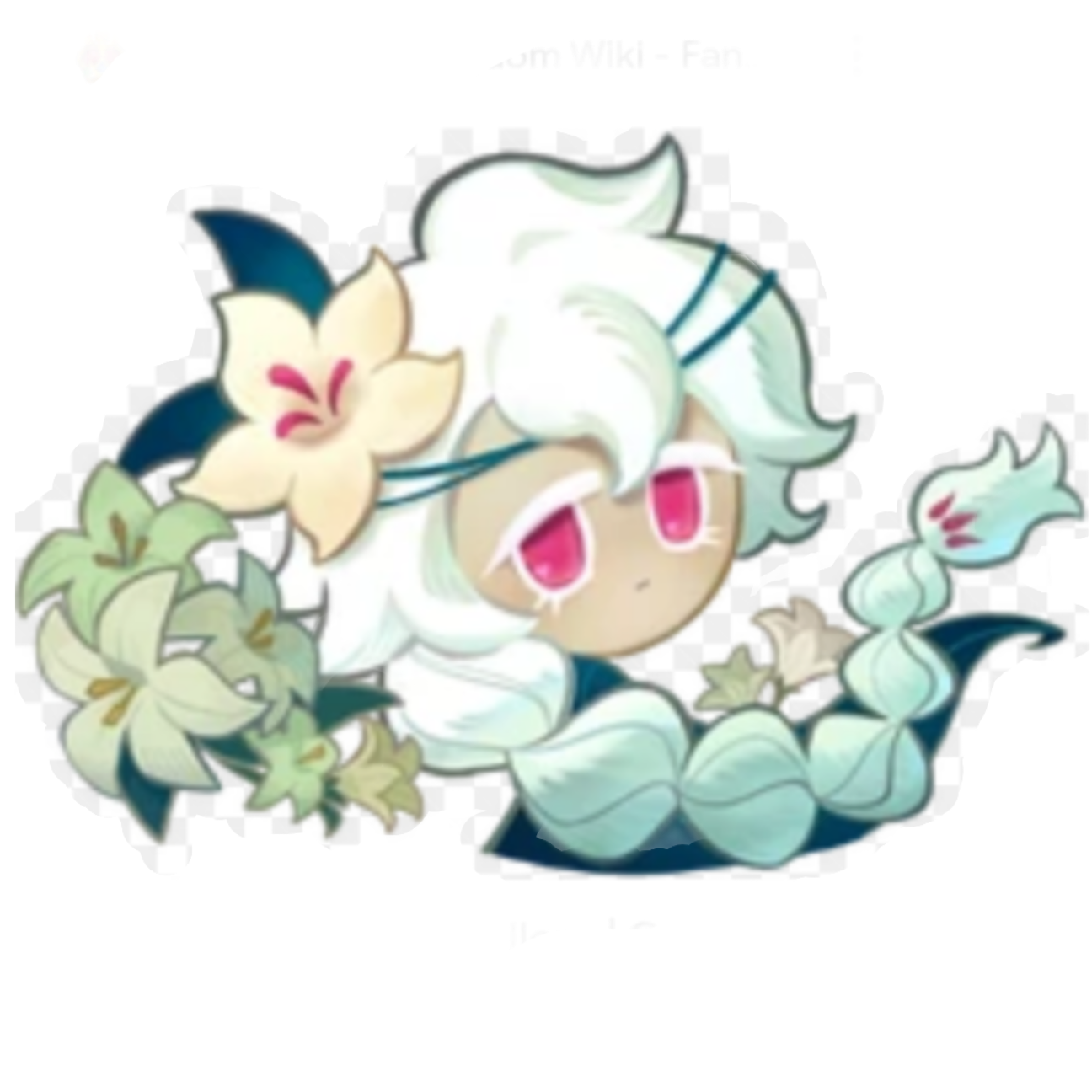 White Lily Cookie ( For my friend, Laddolakhani) - Download Stickers from  Sigstick